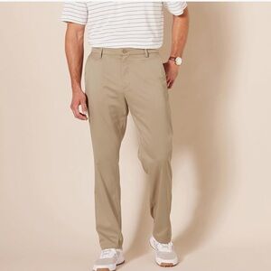 Amazon Essentials Classic Fit Stretch Gold Pant, khaki 42x30 NEW!